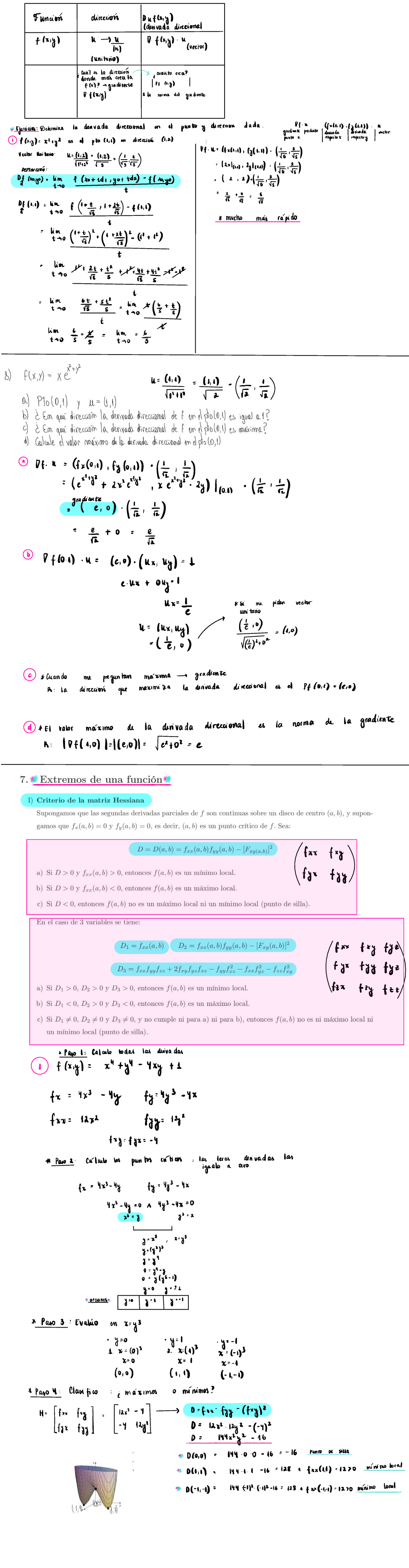 Cálculo de Derivadas Direccionales y Gradientes en Múltiples Variables ...