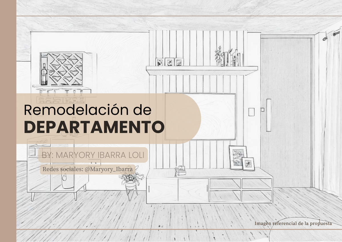 Remodelación de Departamento: Propuesta de Diseño de Interiores - MARYORY IBARRA - Document Preview