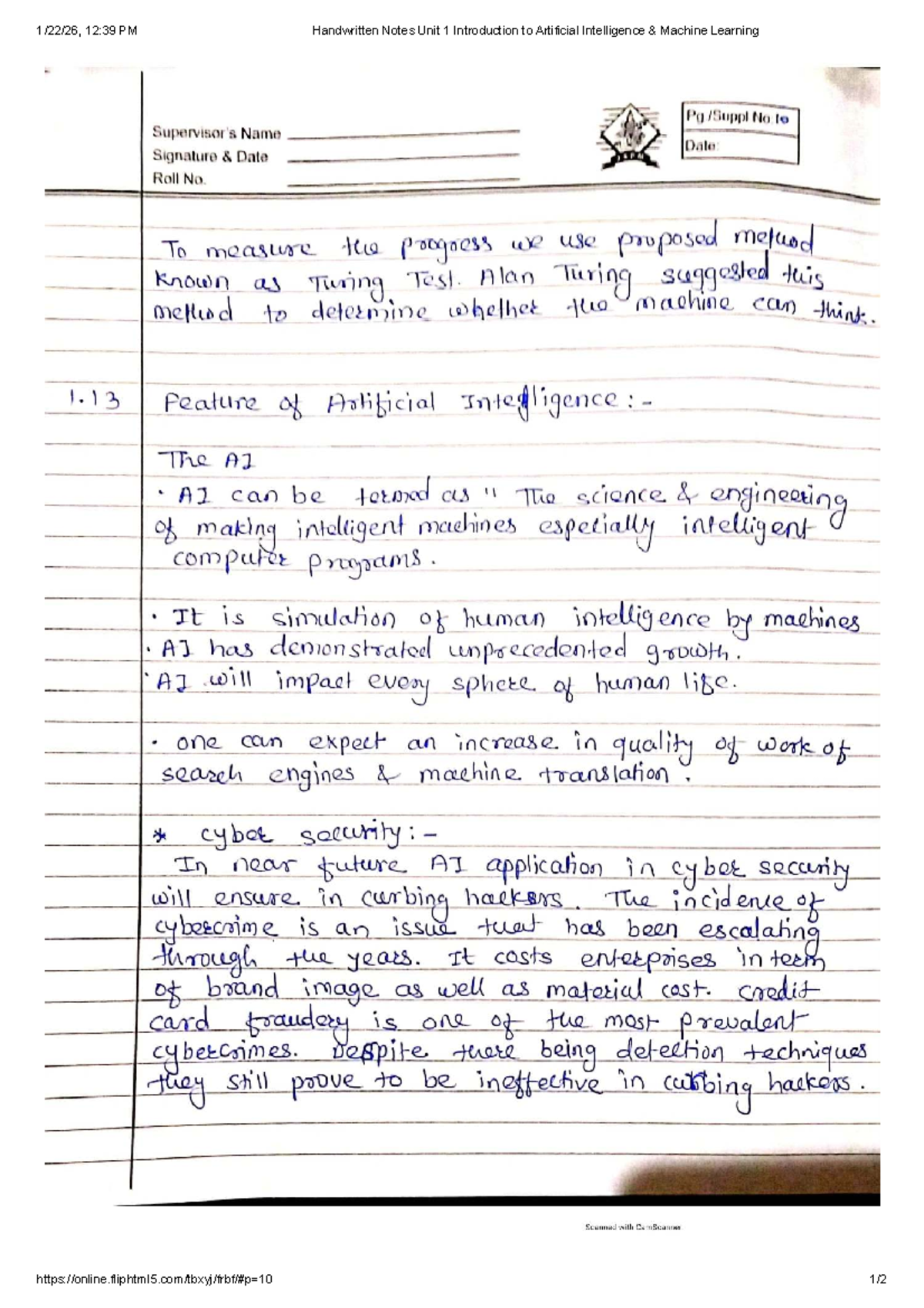 7 - AIML lecture notes - Mumbai University - 1/22/26, 12:39 PM ...
