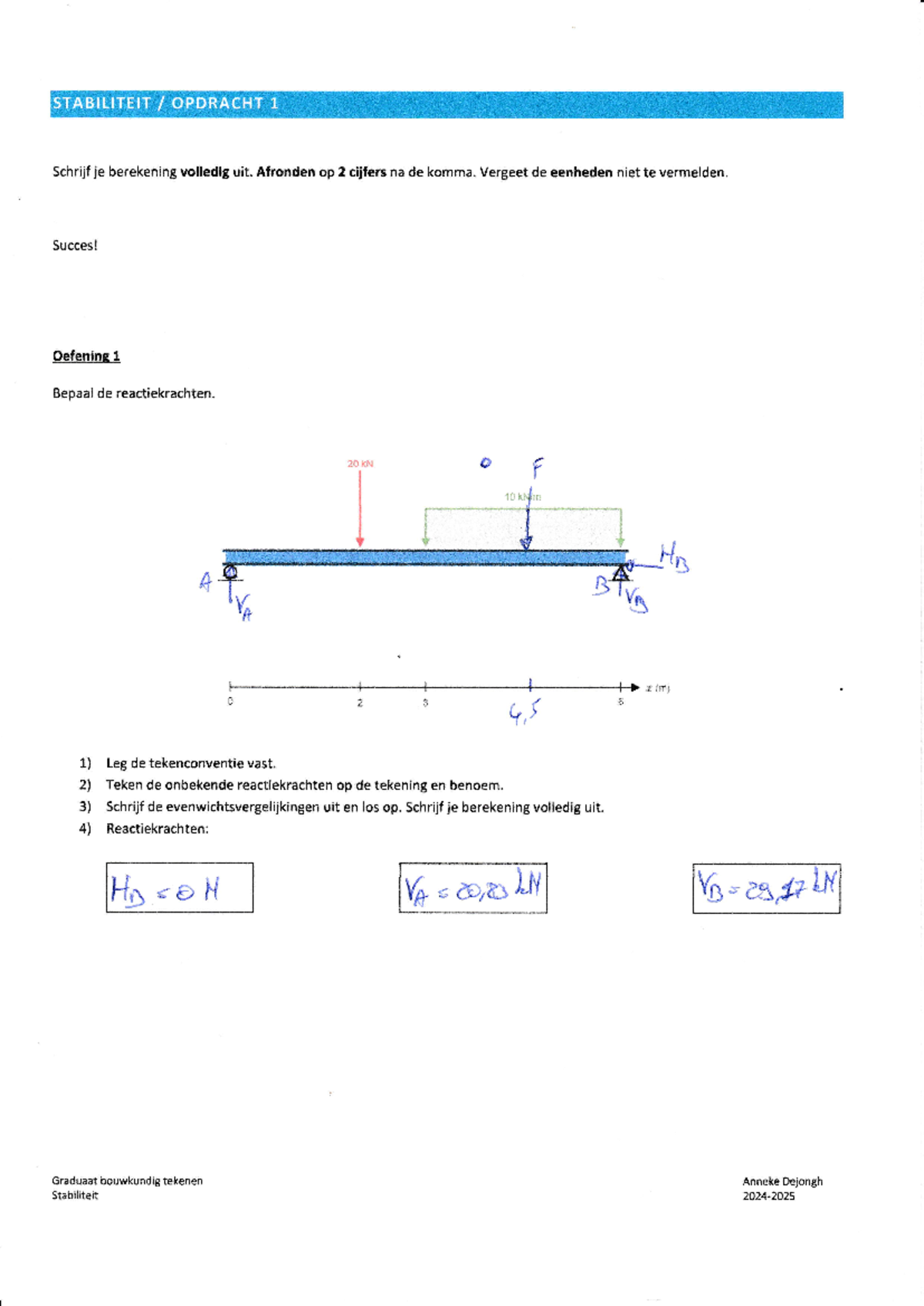 Opdracht Stabiliteit - sTABrLrrErr / oPDRACHT I Schrijf je berekening ...