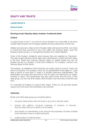 Comprehensive Guide to Equity and Trusts Law: Principles and Practices ...