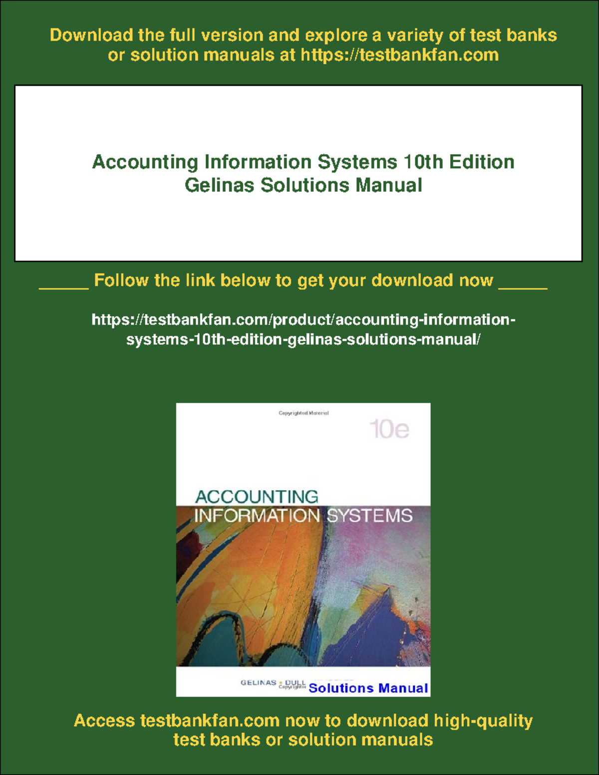 Accounting Information Systems 10e: Chapter 7 Solutions Manual - Studocu