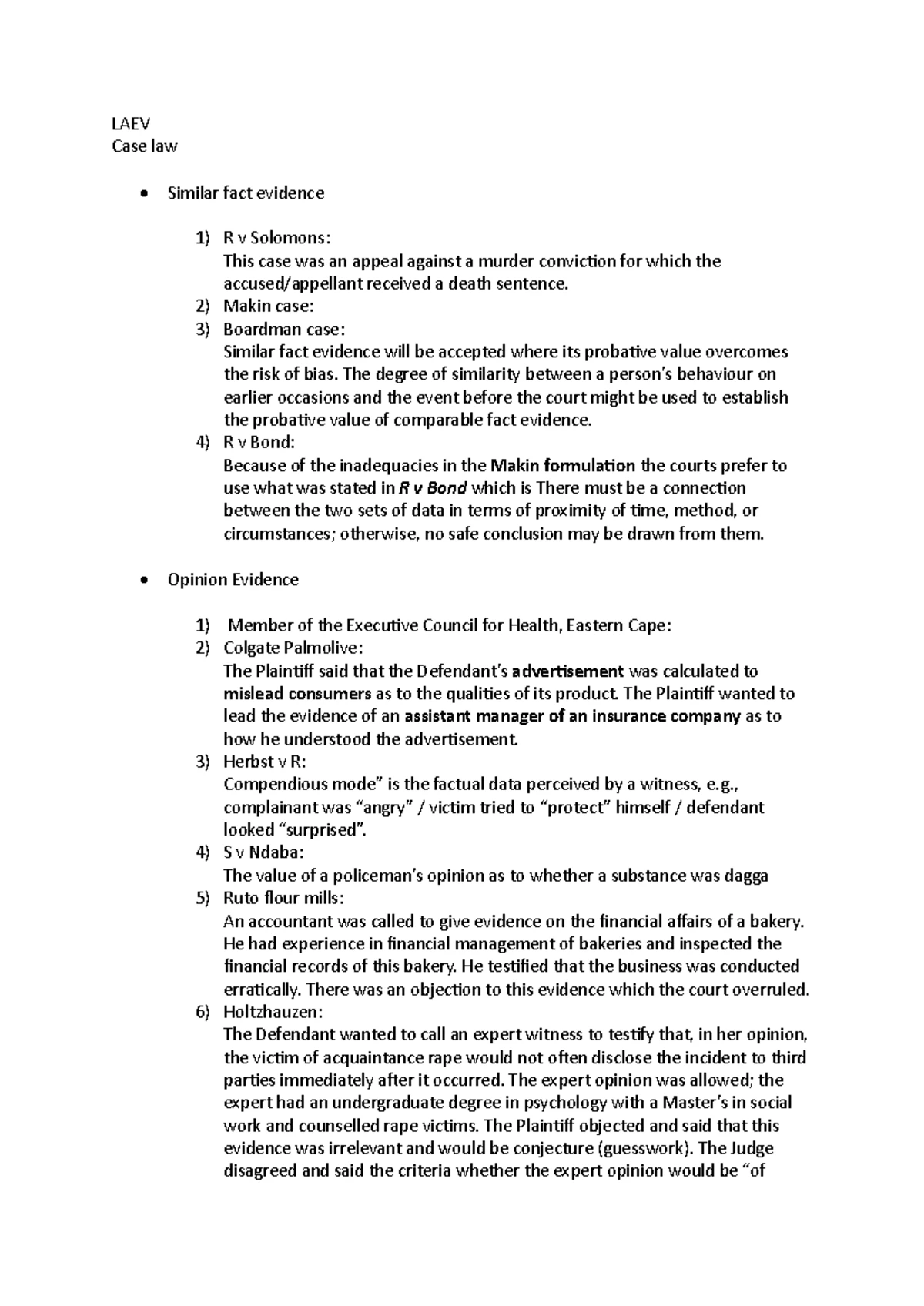 LU3 Case Law Summary on EFTs and Banking Principles - Studocu
