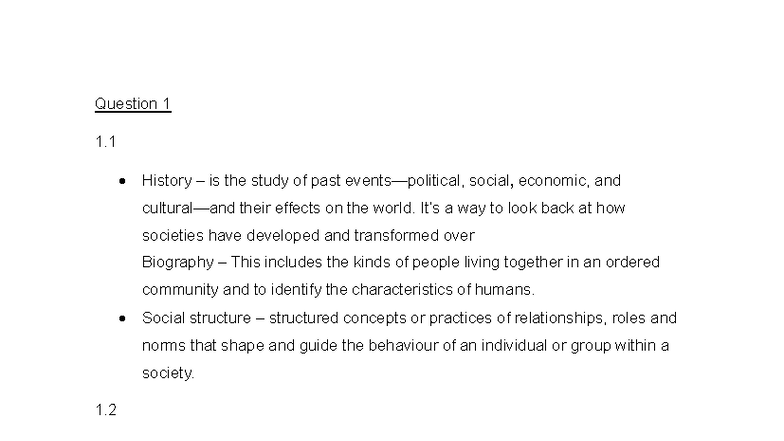 HSEC 200-1 Final Exam: Social Structures and Urban Dynamics in Cape ...