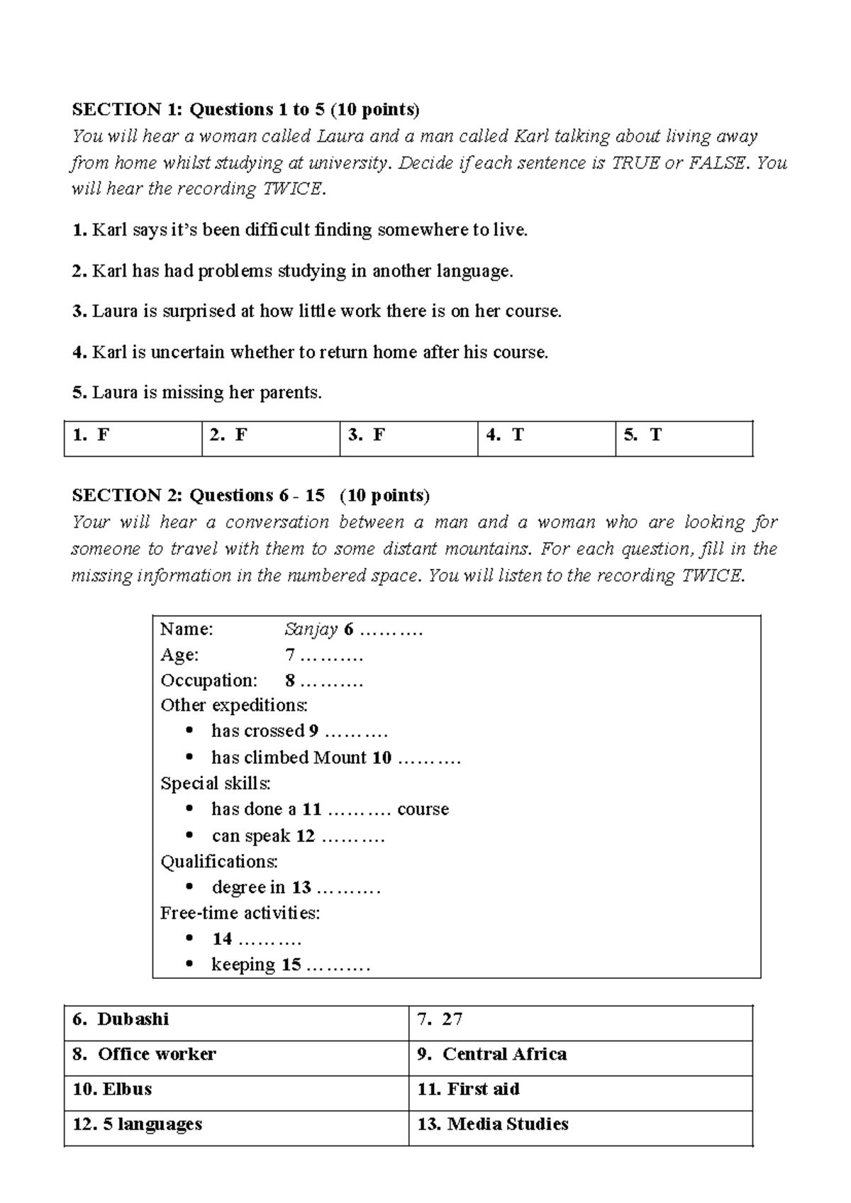 GE4 Listening & Reading Practice Exercises and Questions - Studocu