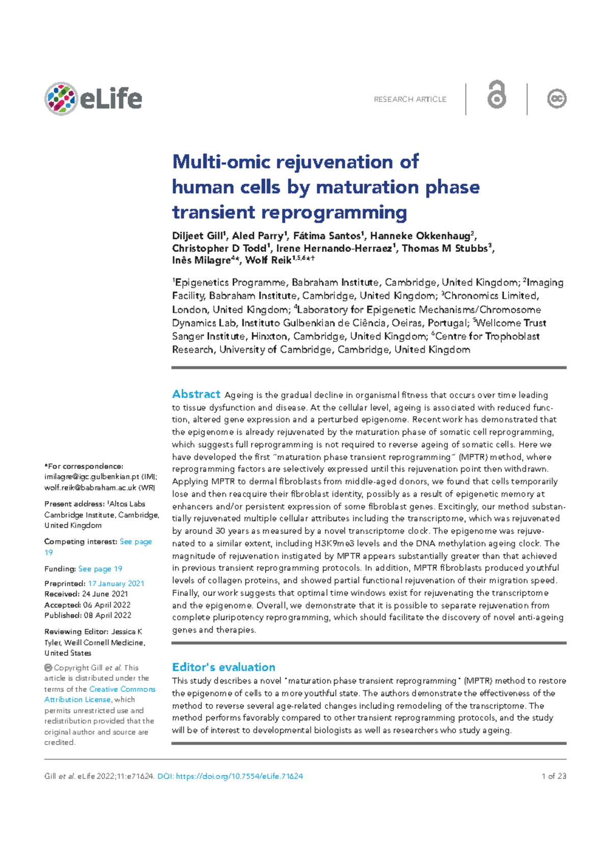 Maturation Phase Transient Reprogramming (MPTR) for Cellular ...