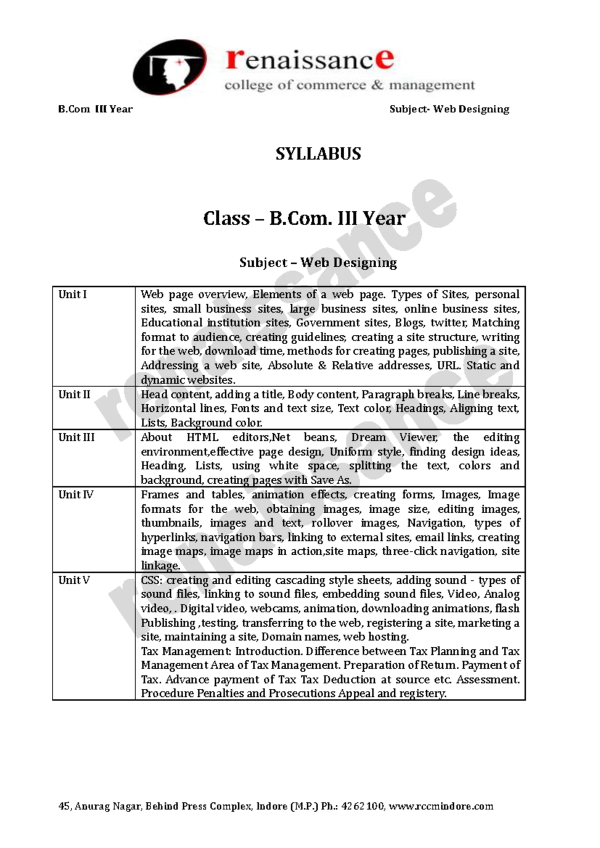 Web Design Notes for BCA 5th Sem 2019 PDF - Digital Notes on Web ...