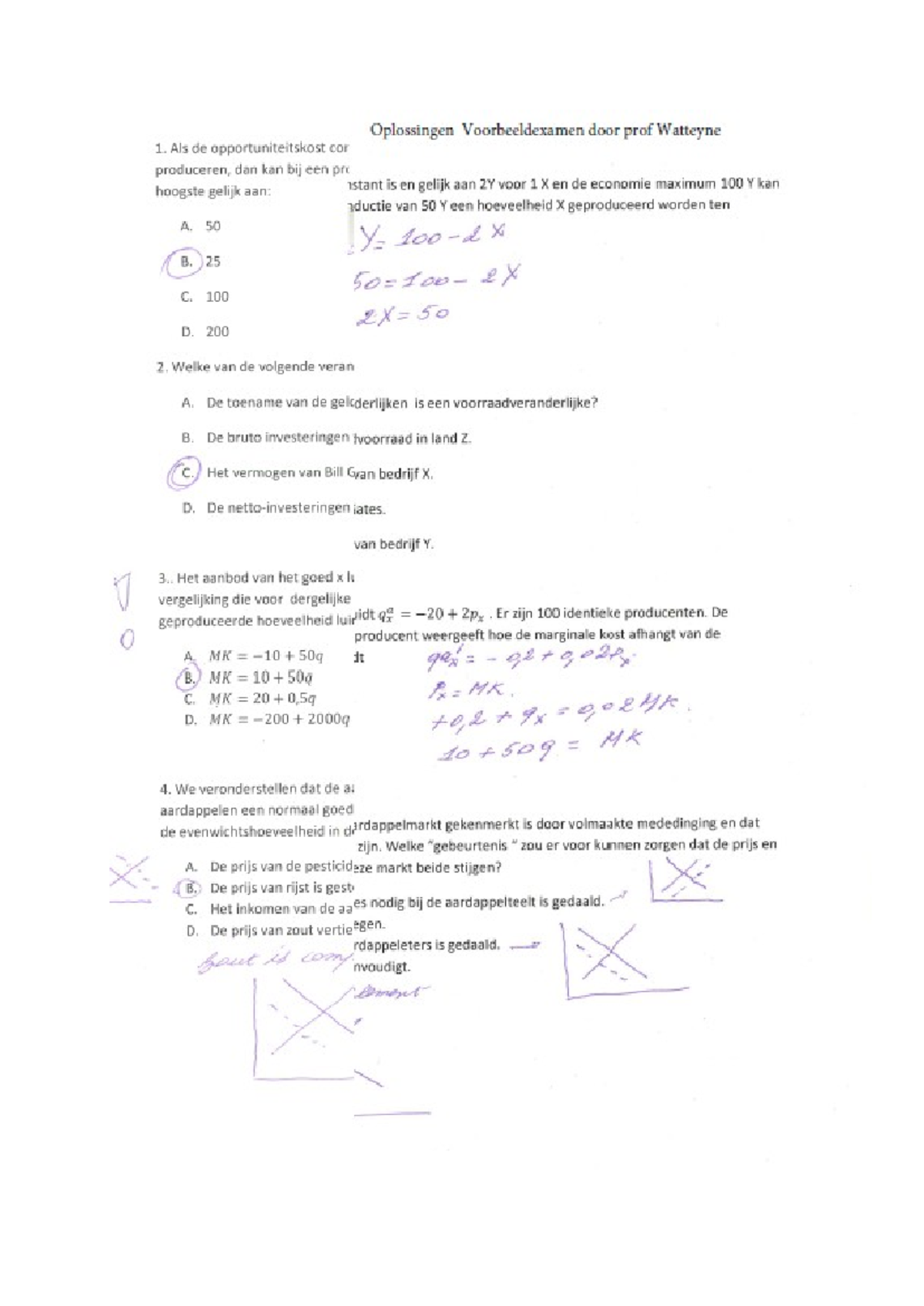 Examen Economie: Risico's, Perpetuïteiten en Marktmechanismen - Studocu