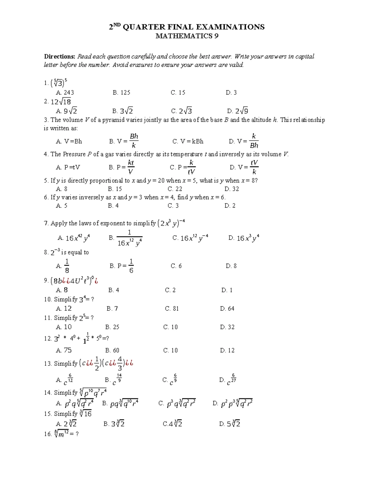 G9 & G10 Geometry Standards and Learning Competencies - Studocu