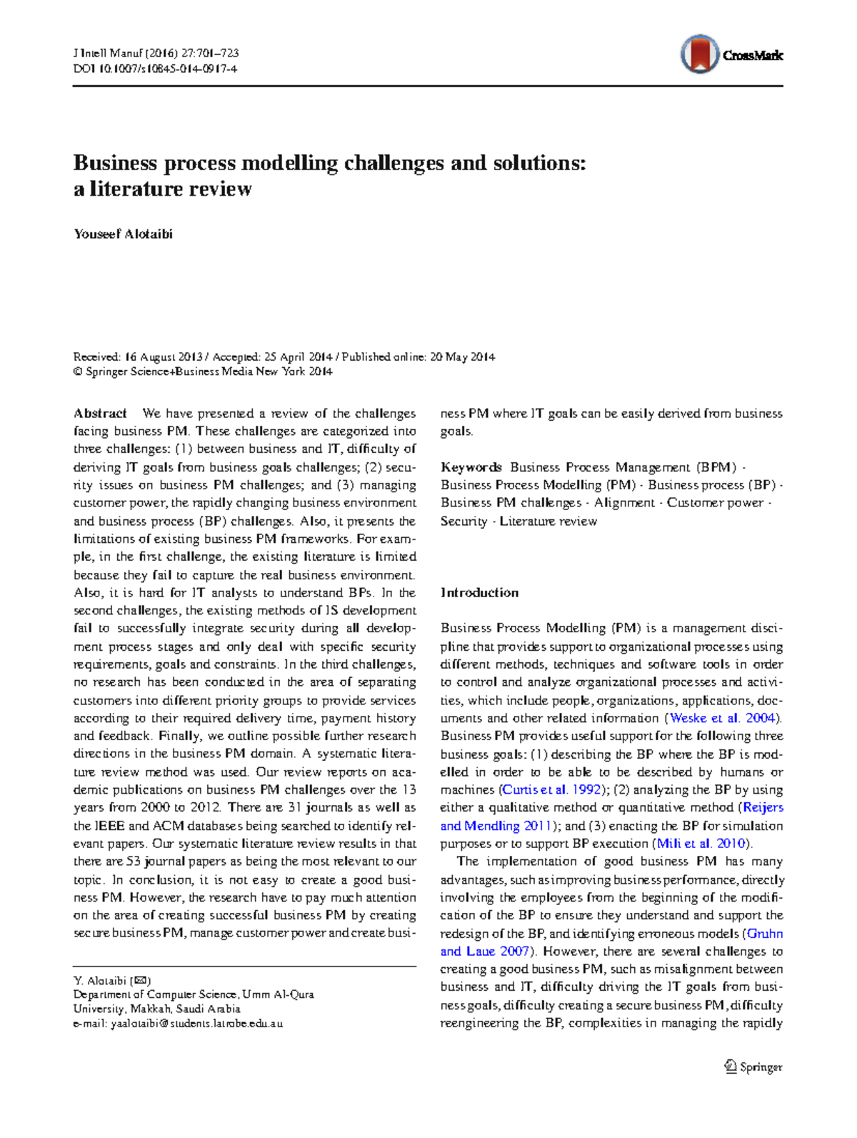 S10845 014 0917 4 - Review of Business Process Modelling Challenges ...
