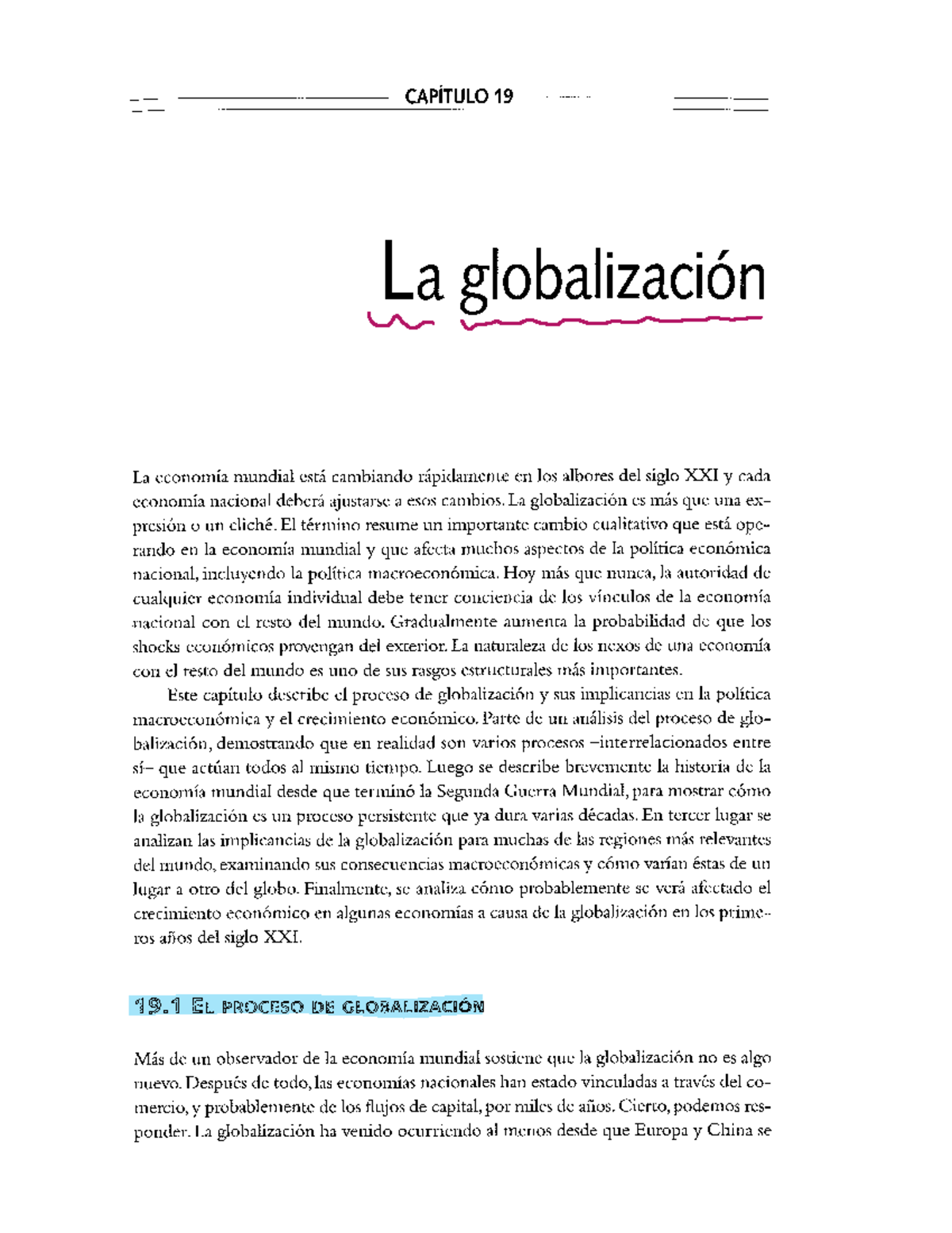 C1 - Capítulo 19: La Globalización y su Impacto en la Economía Mundial ...