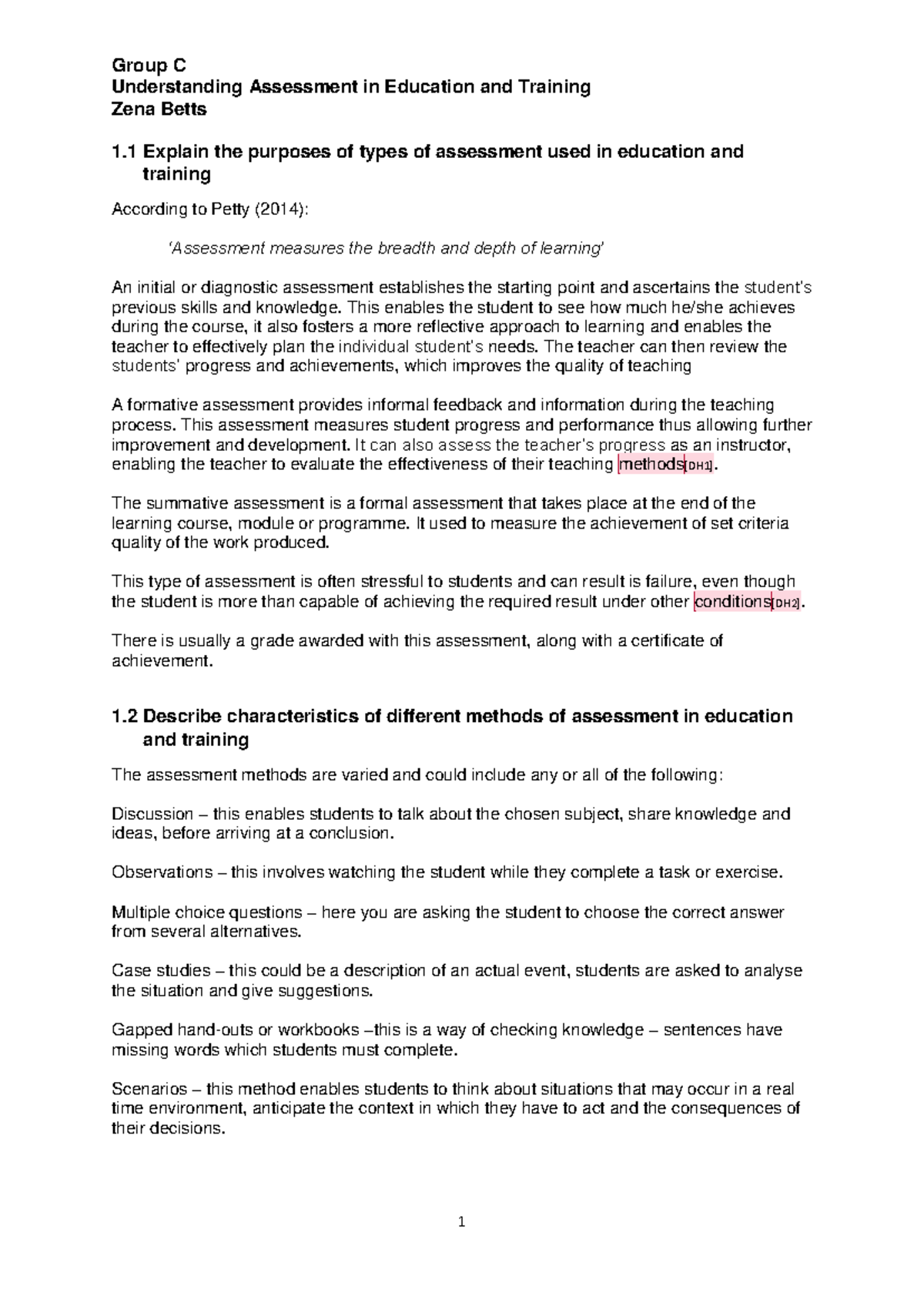 Understanding Assessment Methods in Education and Training (EDU101 ...