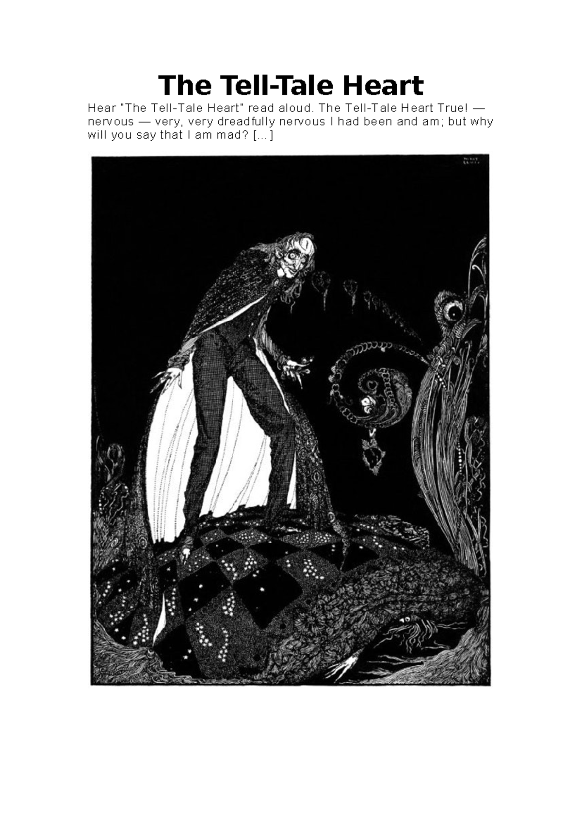 The Tell-Tale Heart analysis and key themes discussion - Studocu