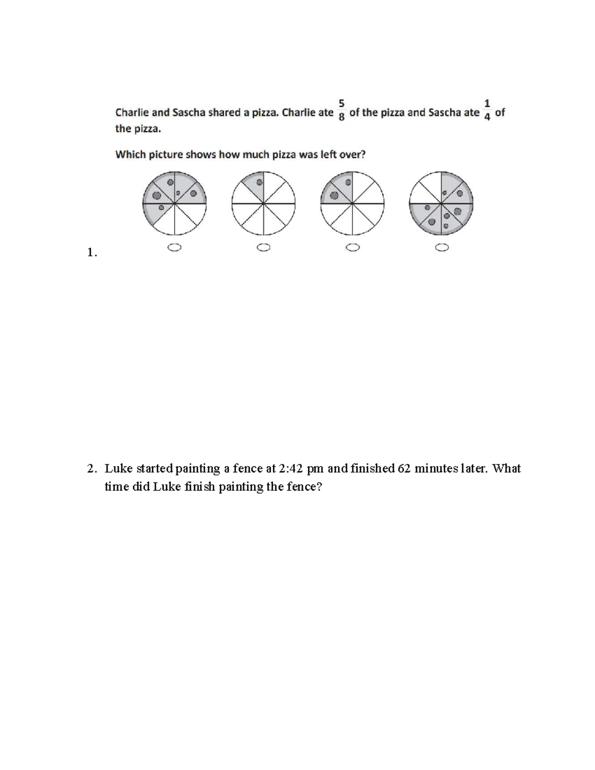Math Problem Solving: Time & Quantity Questions (A4, B6) - Studocu