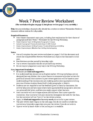 Week 4 Initial Post Classification Essay Prewriting Planning Worksheet ...