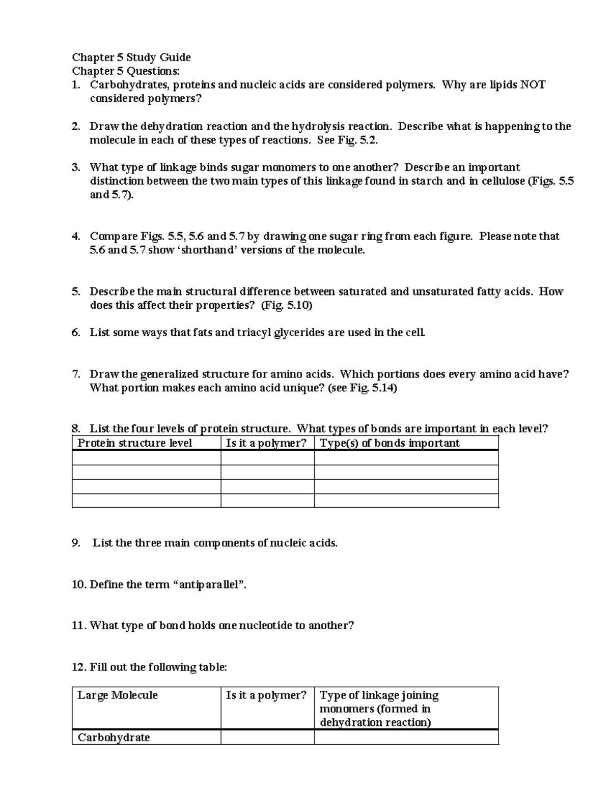 Chapter 5 - Study Guide: Key Concepts and Questions - Studocu