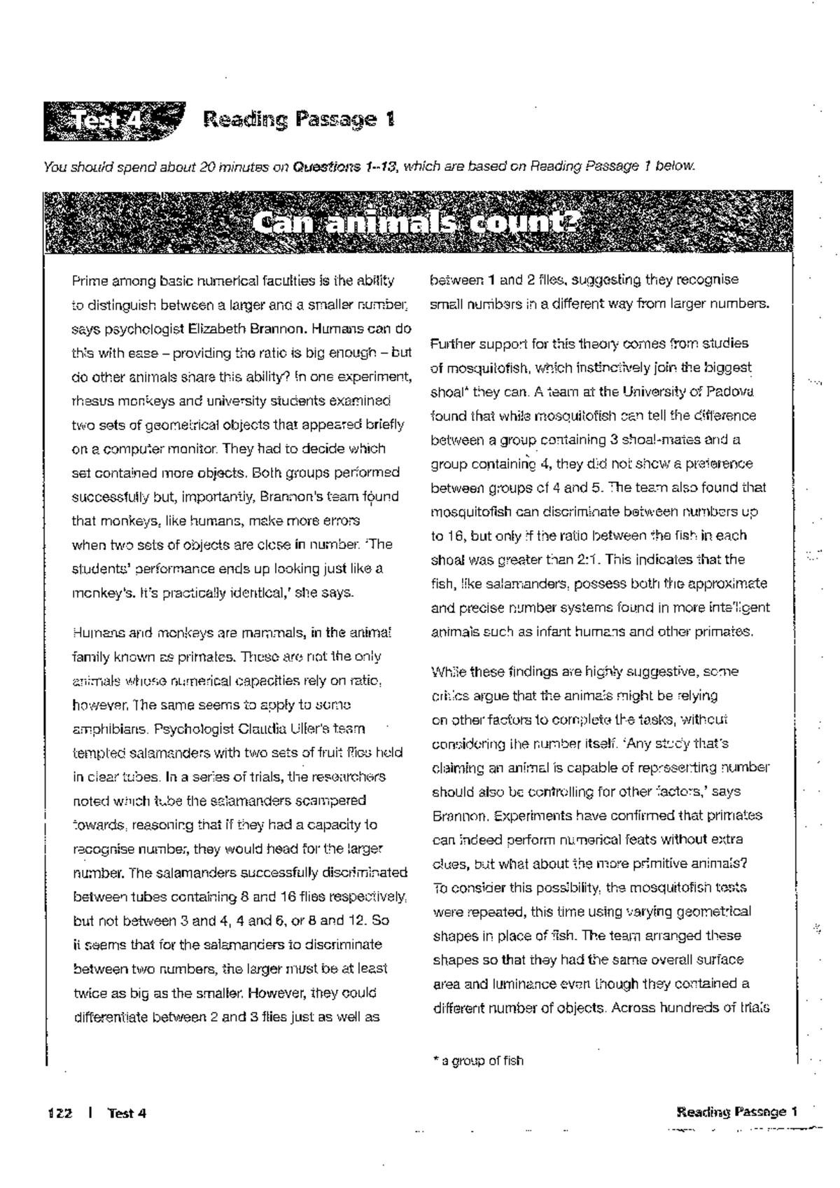 Reading Passage 1 & 2: IELTS Trainer Test 4 Analysis and Questions ...