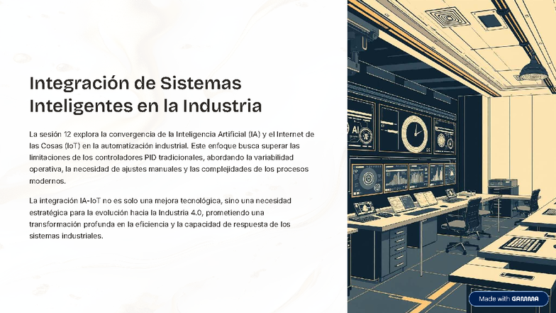 Integración de Sistemas Inteligentes en la Industria 4.0: Sesión 12 ...