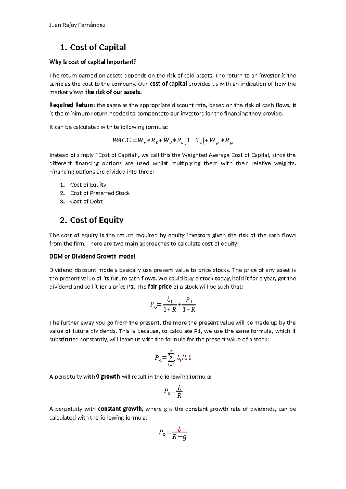 WACC Analysis: Understanding Cost of Capital in Finance (FIN 101) - Studocu