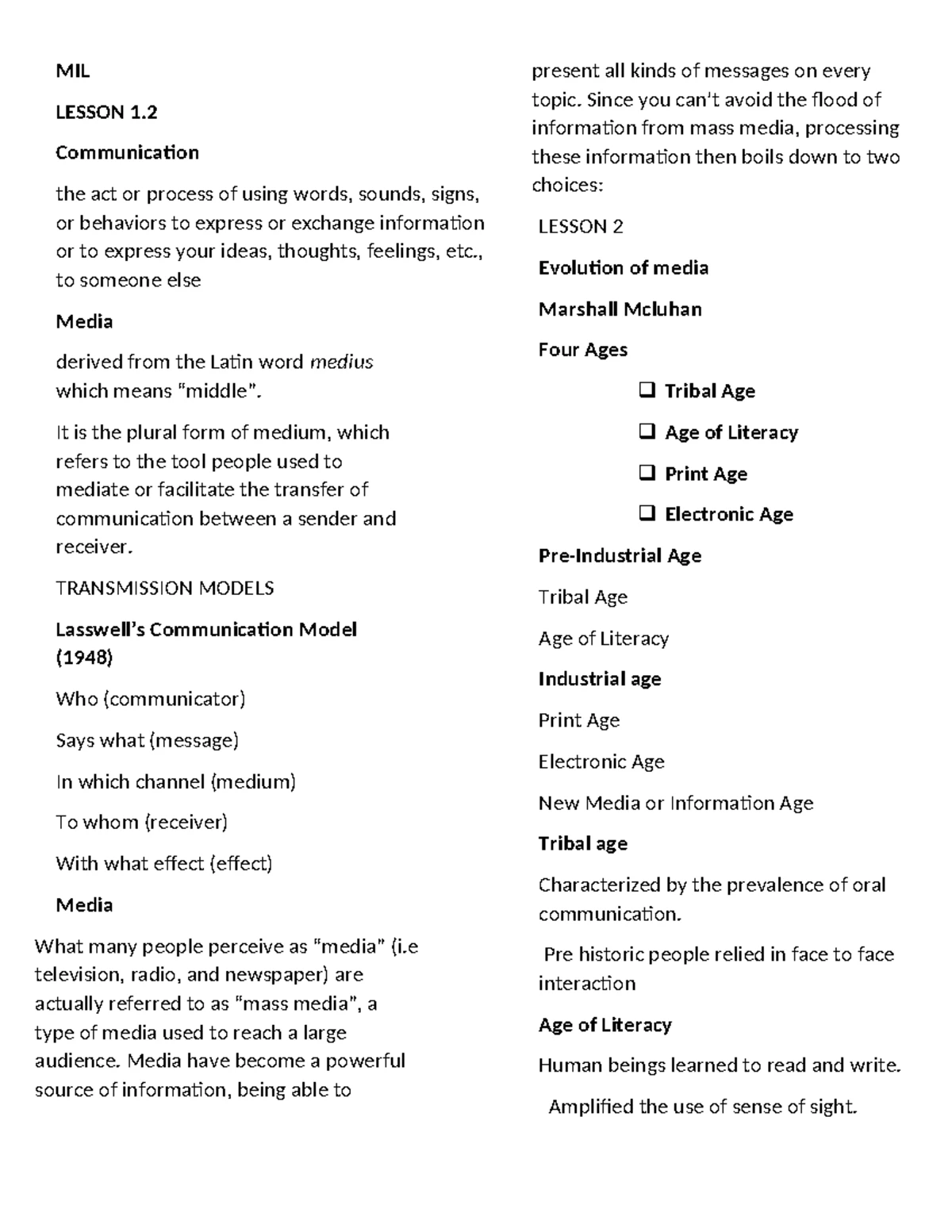 MIL-Concept Notes: Media Information Literacy Overview and Sources ...