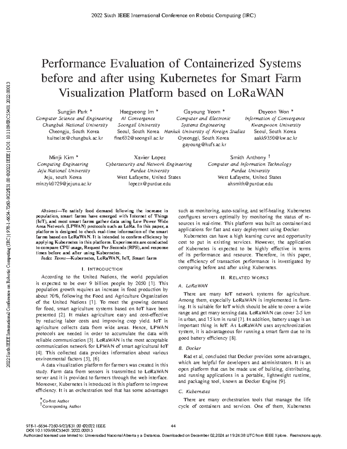 Articulo Lorawan 2 - Performance - Performance Evaluation of ...