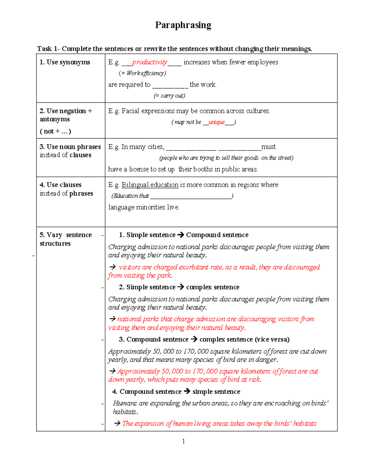 Paraphrasing Techniques and APA Citation Guidelines (ENG 101) - Studocu