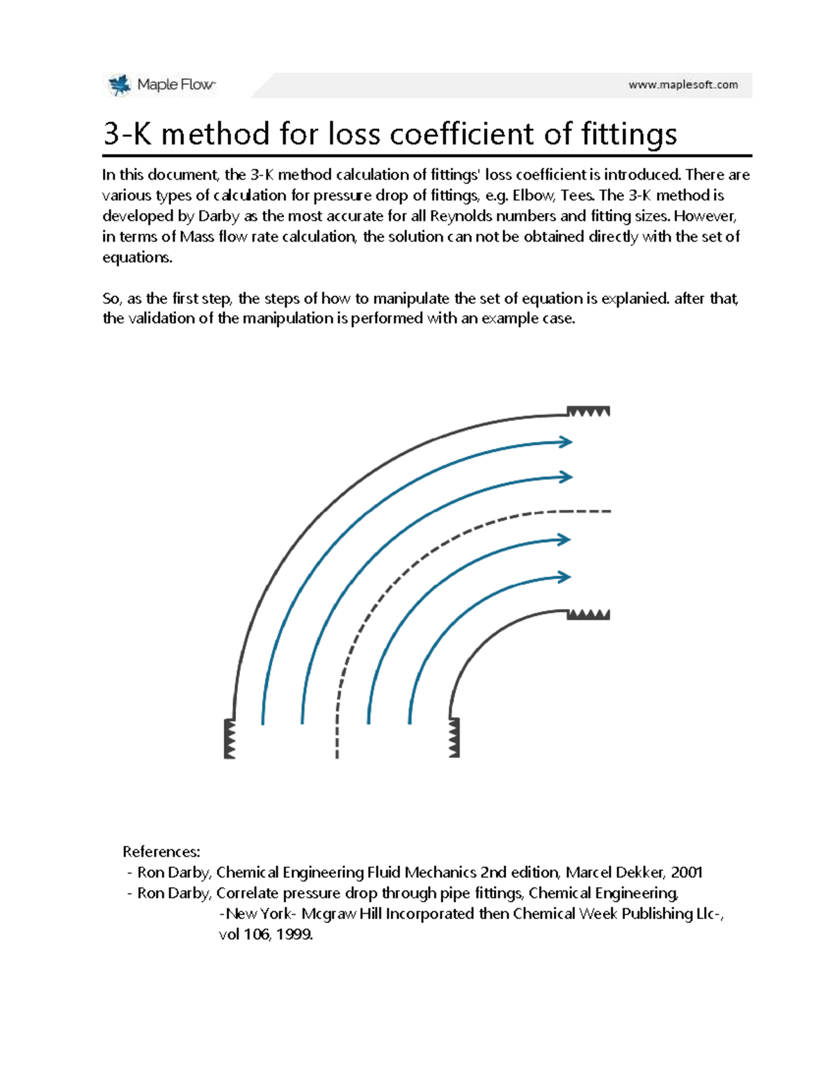 3-K Method for Loss Coefficient of Fittings Calculation - Studocu