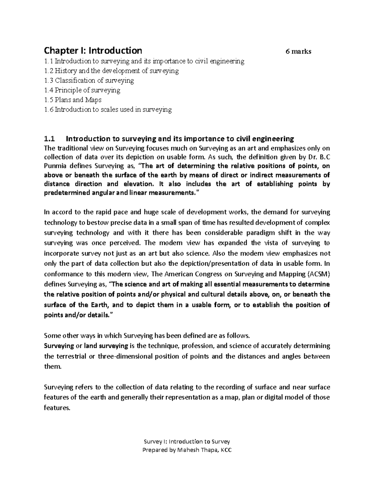 Survey I: Introduction to Survey - Key Concepts and Principles - Studocu