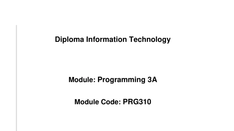 Programming 3A Study Guide: Key Concepts of C# and OOP Techniques - Studocu