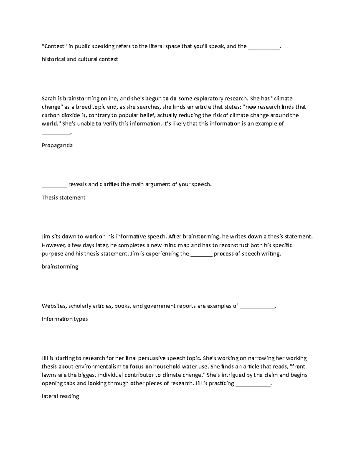 Com 130 KU 2 - Midterm Exam Study Notes on Public Speaking - Studocu