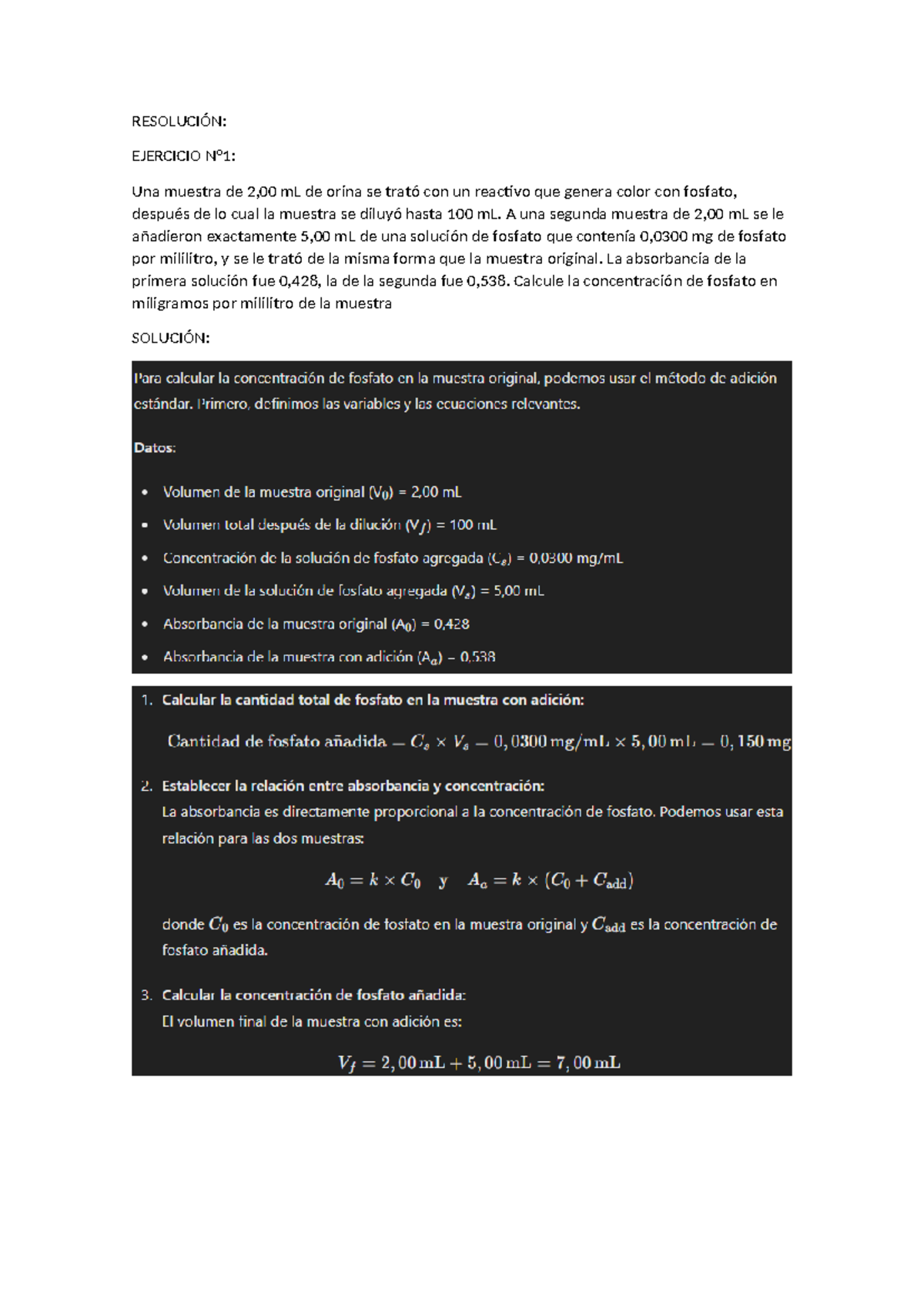 Resolución de Ejercicios de Química Analítica - QD-2023 - Document Preview