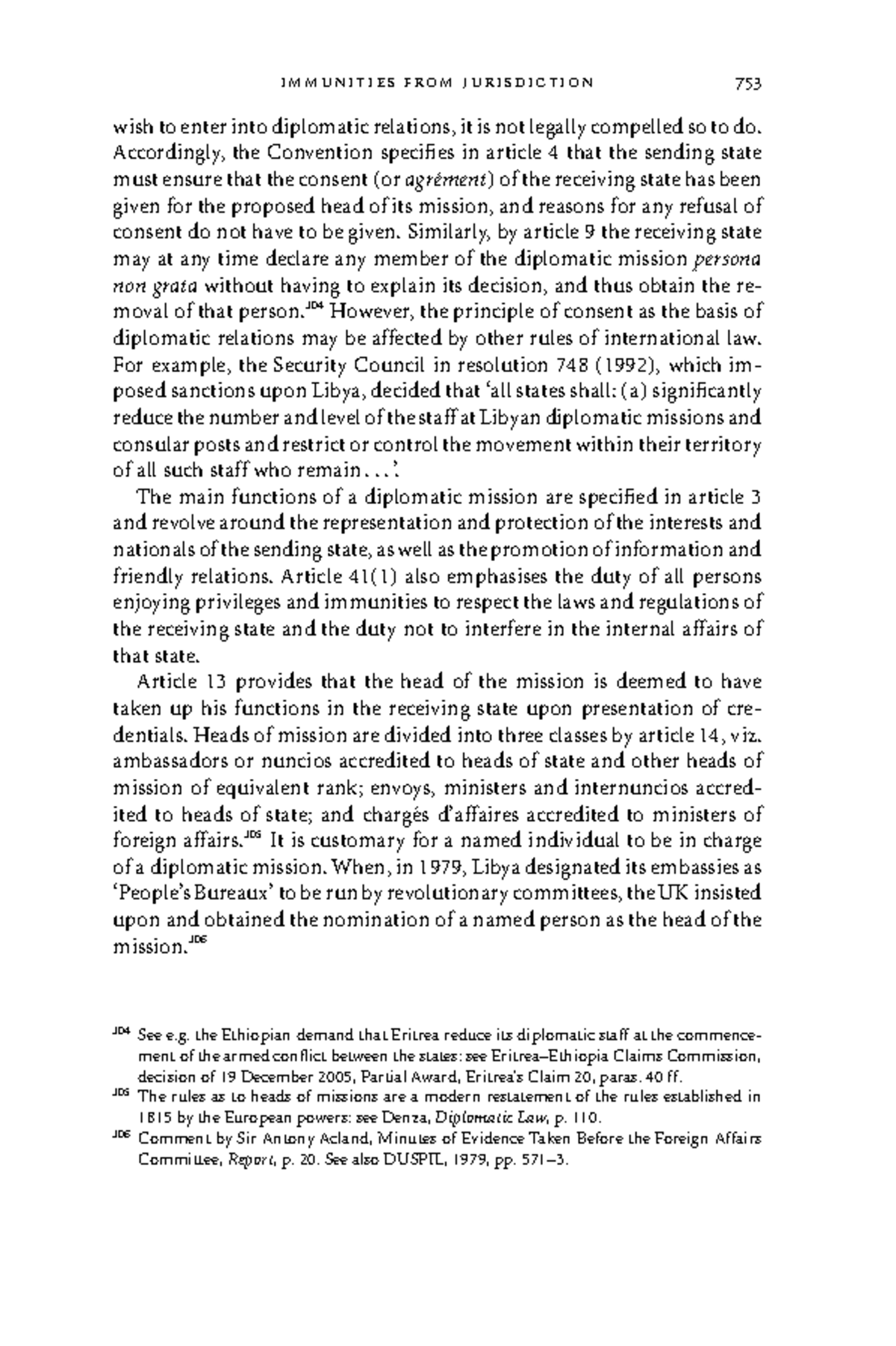 Immunities from Jurisdiction in International Law (93) - Studocu