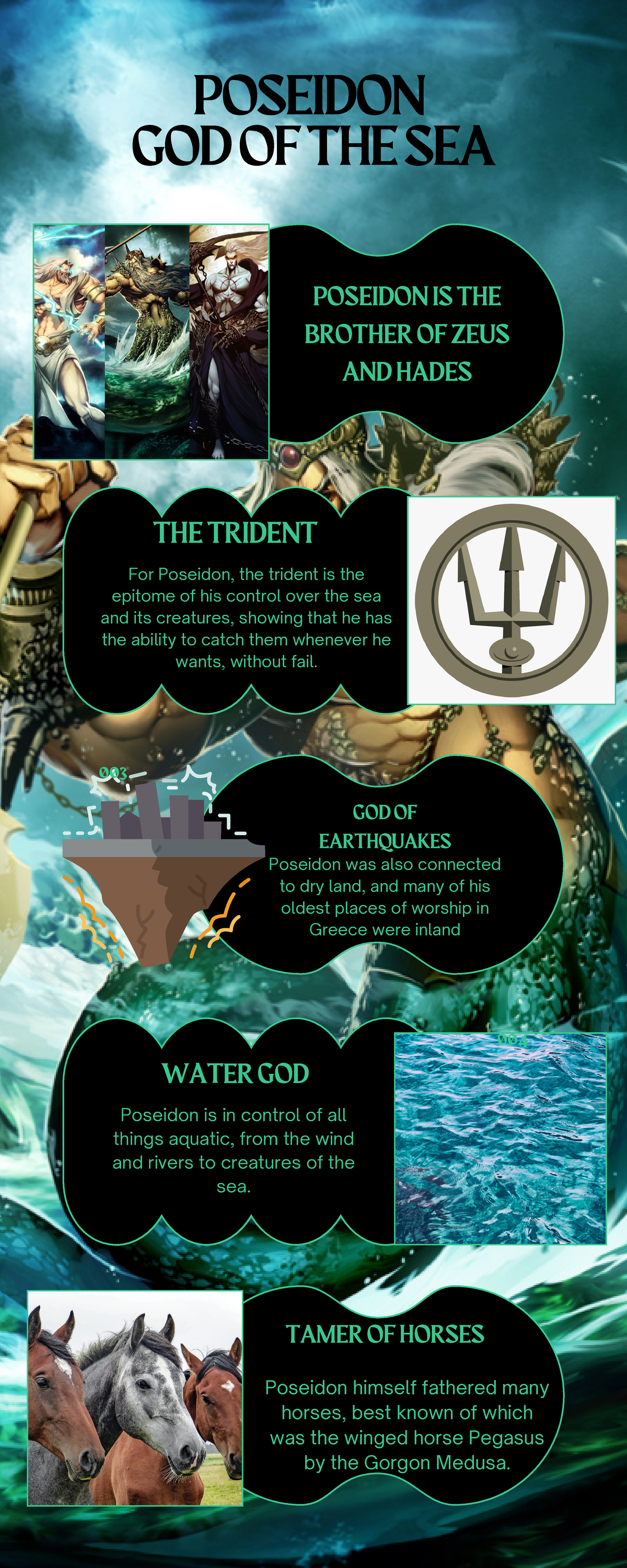 Poseidon - hhkjhk - POSEIDON GOD OF THE SEA POSEIDON IS THE BROTHER OF ...