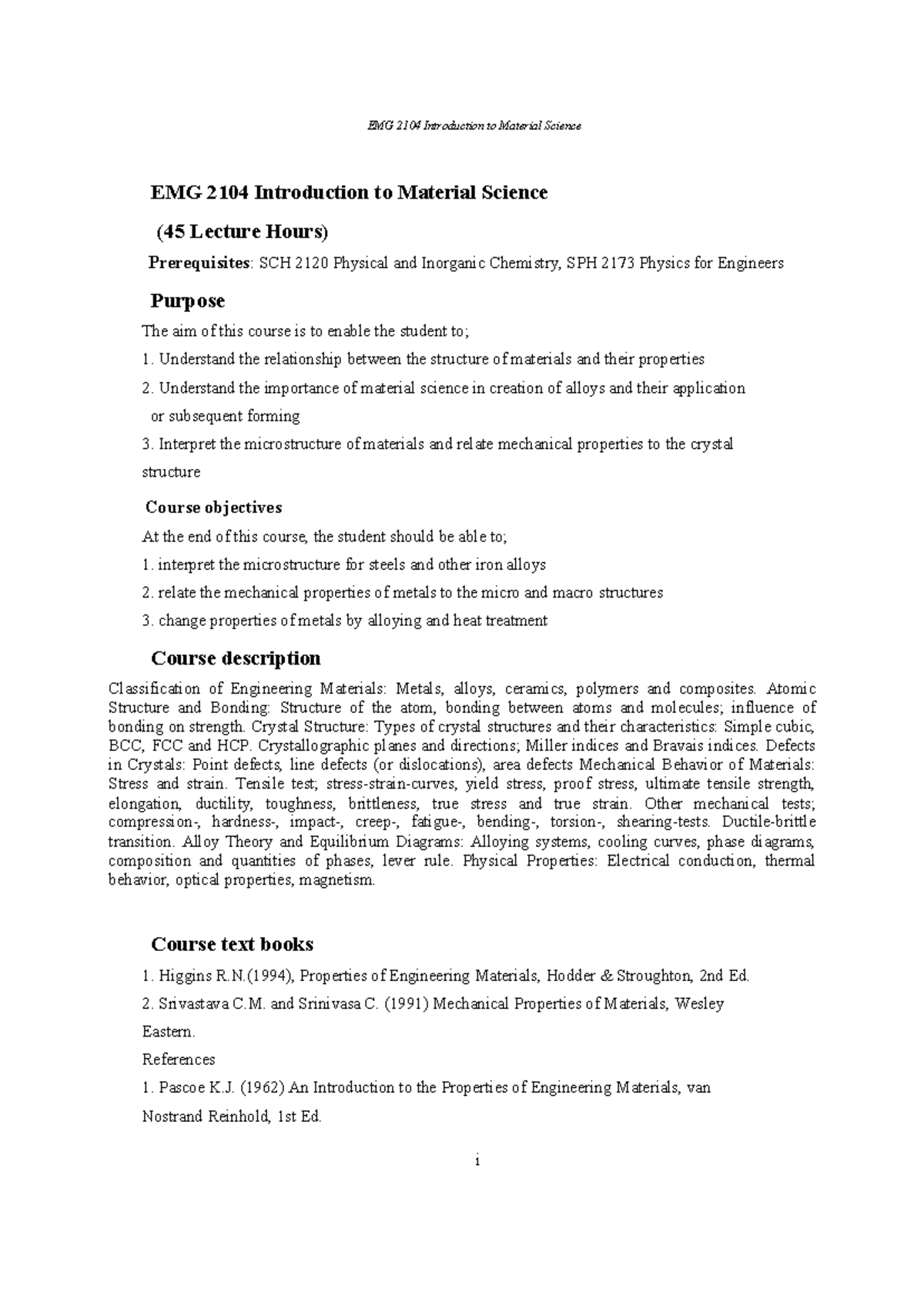 EMG 2104 Final Exam Study Guide for Material Science Concepts - Studocu