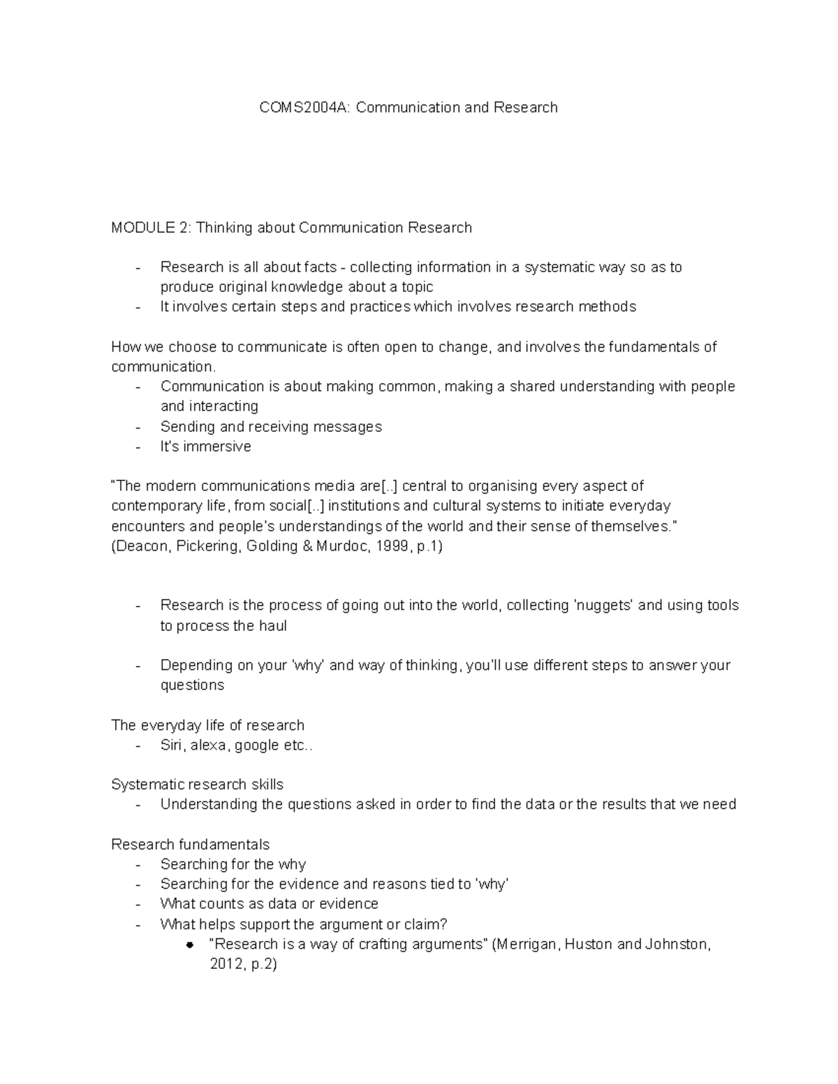 COMS2004A: Understanding Communication Research Methods and Skills ...