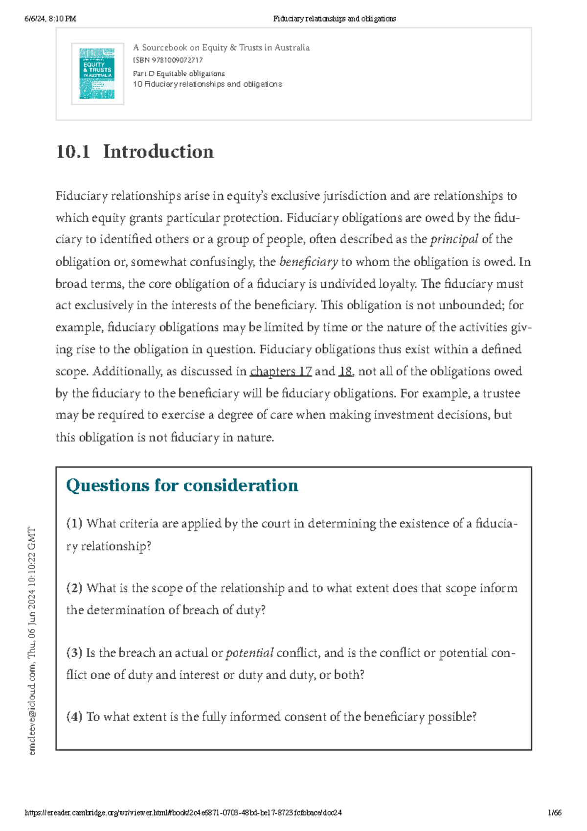 Fiduciary Obligations: Understanding Relationships and Duties in Equity ...