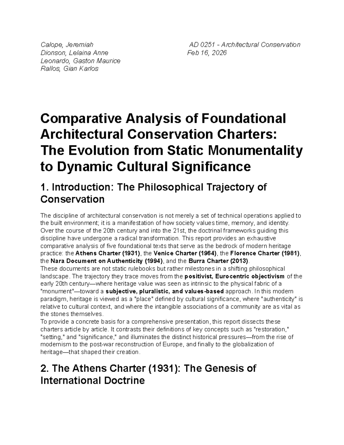 Curated visual reference: Gallery Detail: Ad 0251 Architectural Conservation Comparative Analysis Of Heritage