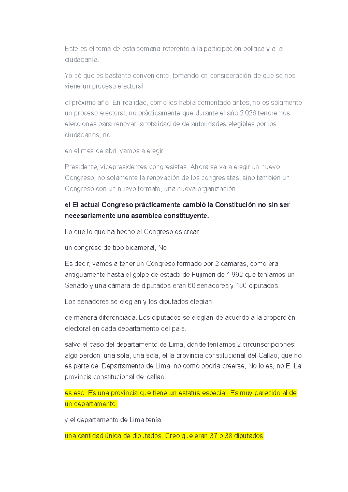 Semana 7: Participación Política y Ciudadanía en el Proceso Electoral ...