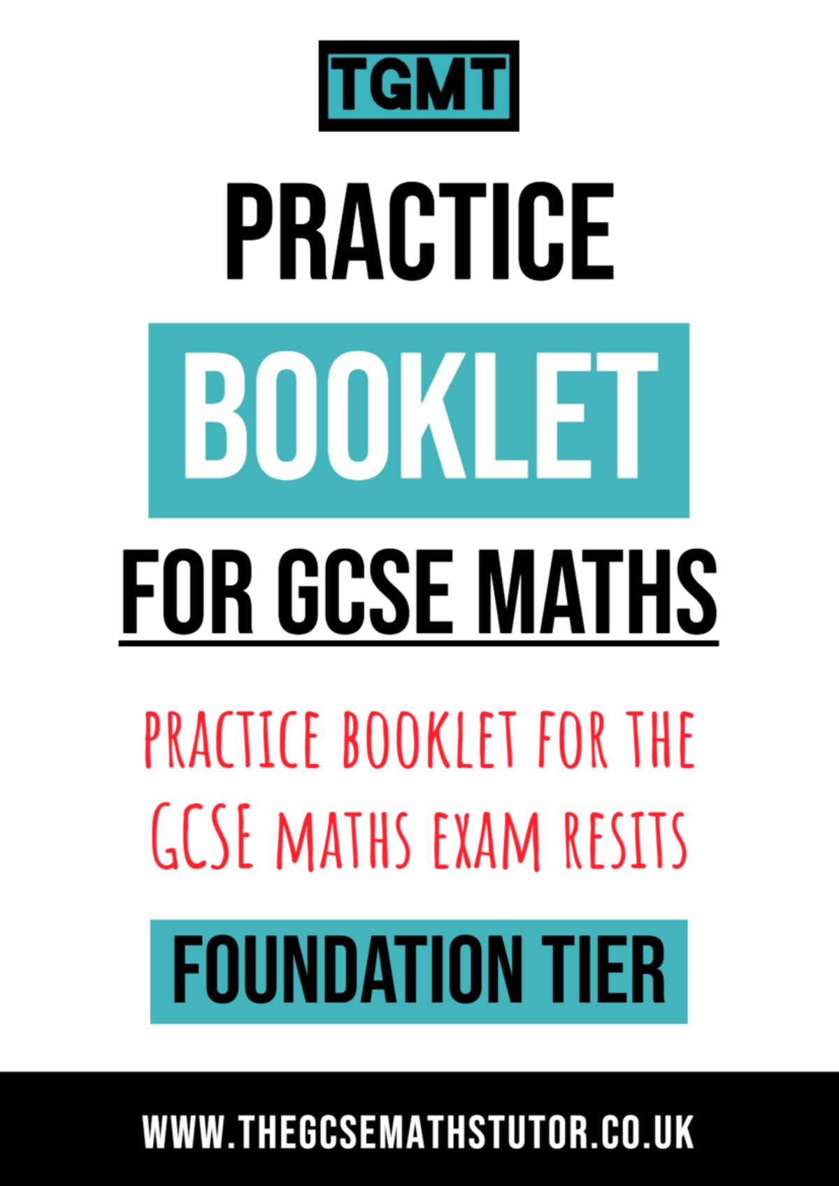 GCSE Maths Resit Booklet 2024: Paper 1 Foundation Tier Guide - Studocu