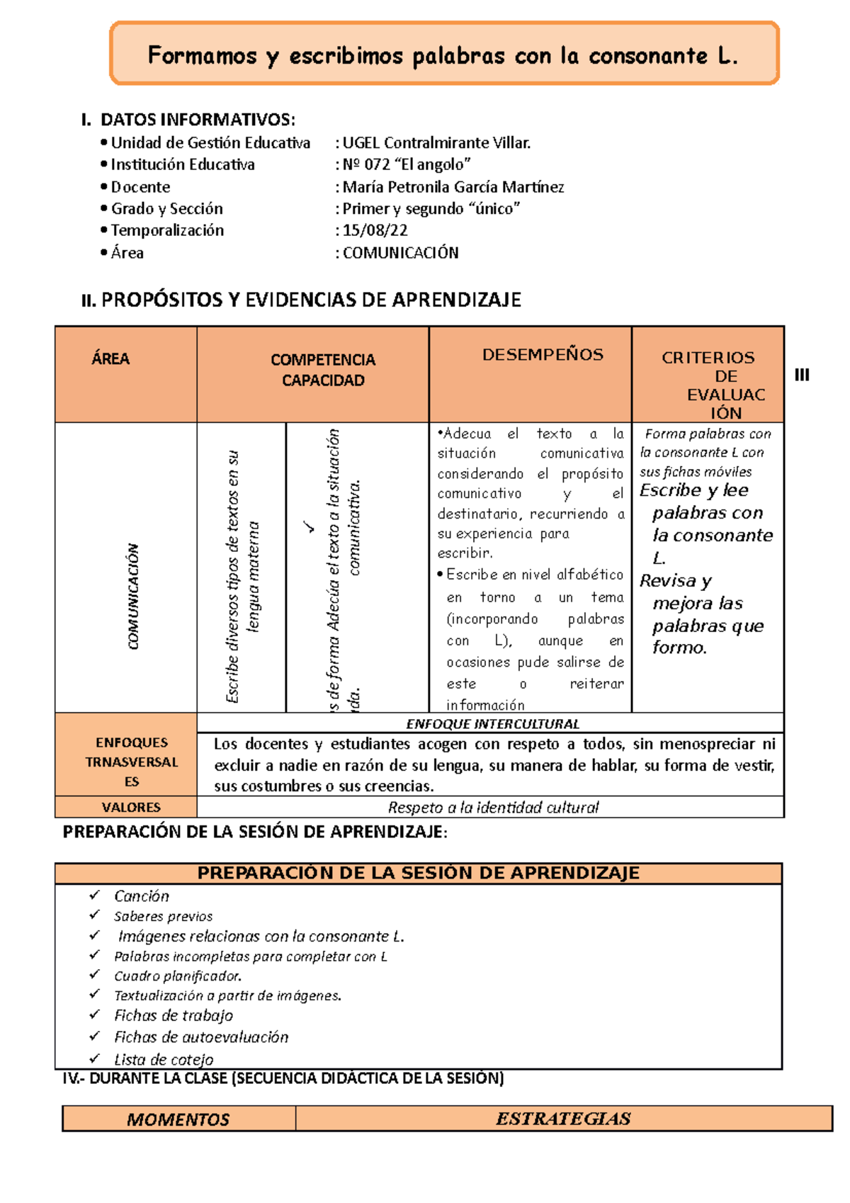 Escribimos Palabras CON L - Formamos y escribimos palabras con la ...