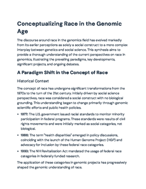Understanding Race, Ethnicity, and Genetics: Impacts on Public Health ...
