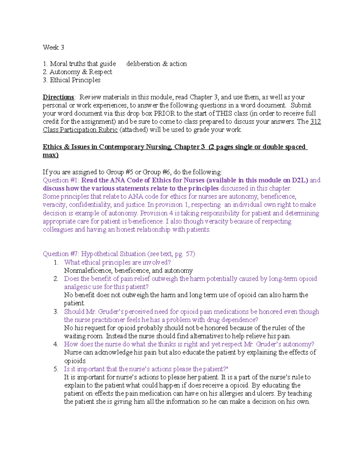 Week 2 - Weekly assignments and responses - Week 2: Directions: Review ...