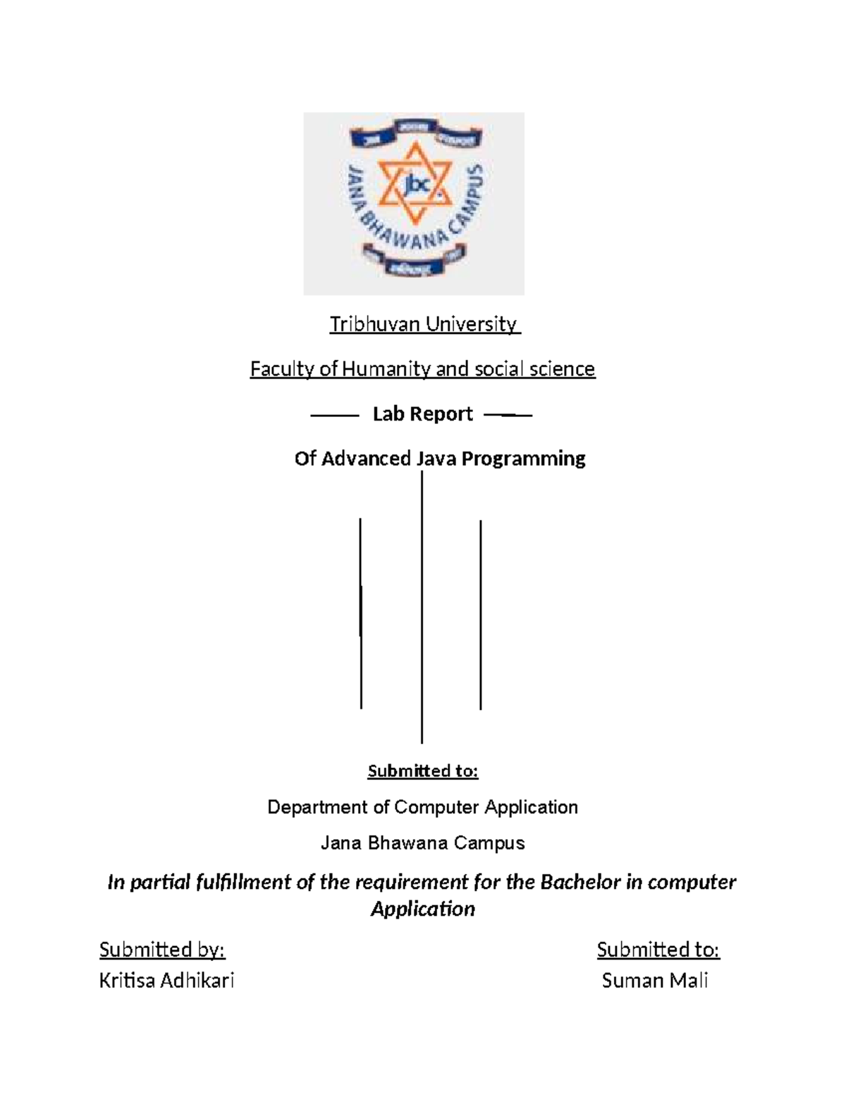 AJP Lab Report: Advanced Java Programming Practical File - Kritisa ...