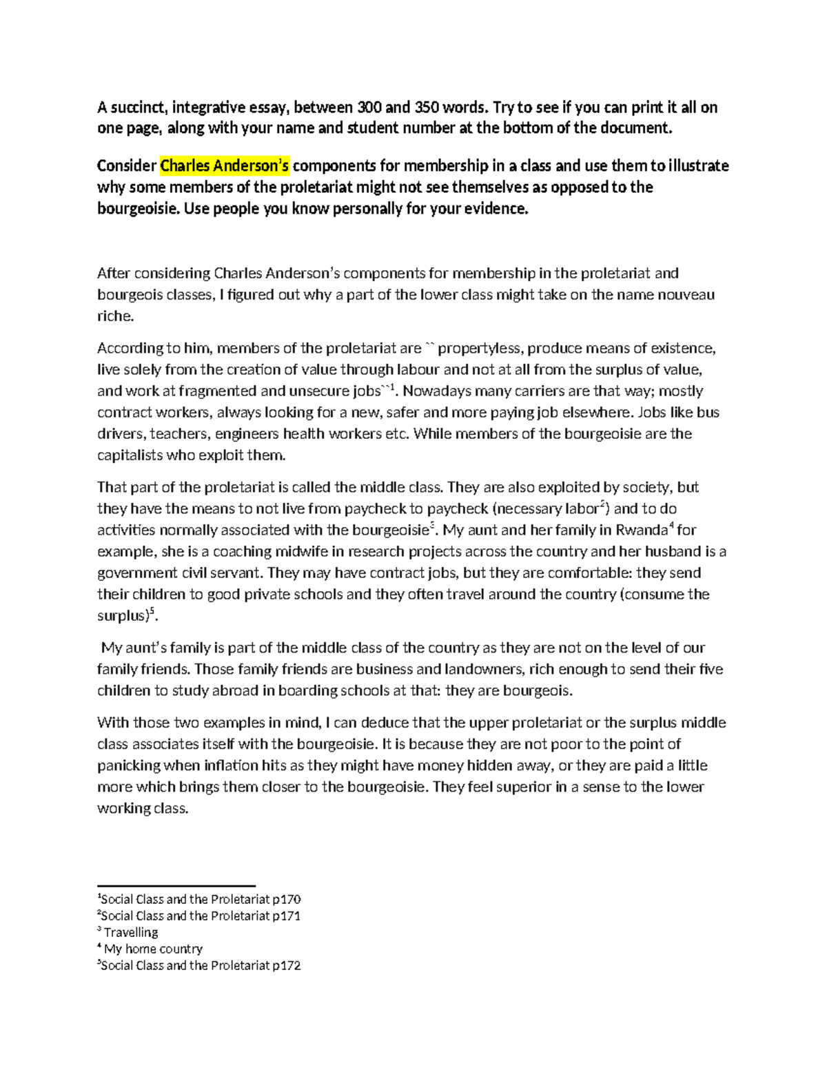 Reading response sociology - A succinct, integrative essay, between 300 ...