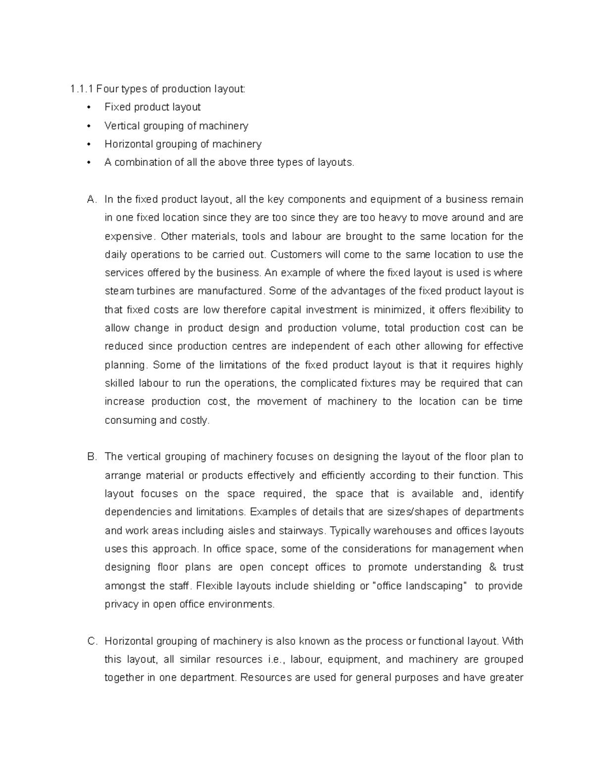 Business Management 1 - Production Layouts, Market Segmentation, and ...