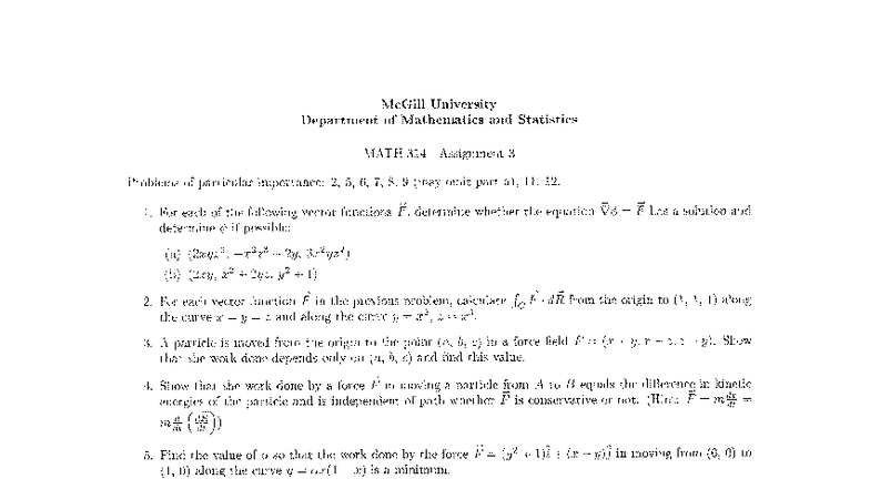 Math 314 Assignment 3: Key Problems and Solutions - Studocu