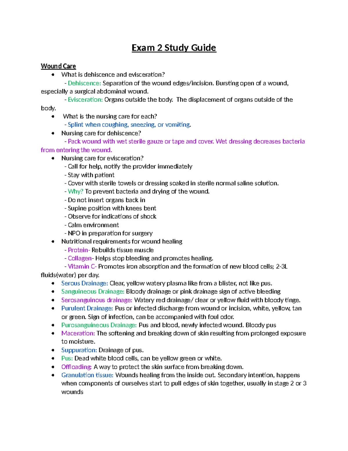 Mental Health Exam 2 Study Guide: Eating & Personality Disorders - Studocu
