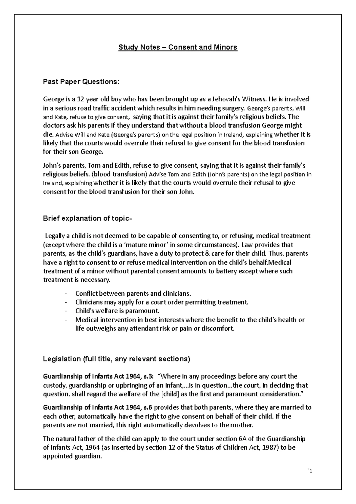 Abortion in Ireland: Legal Evolution and Current Framework (Law 101 ...