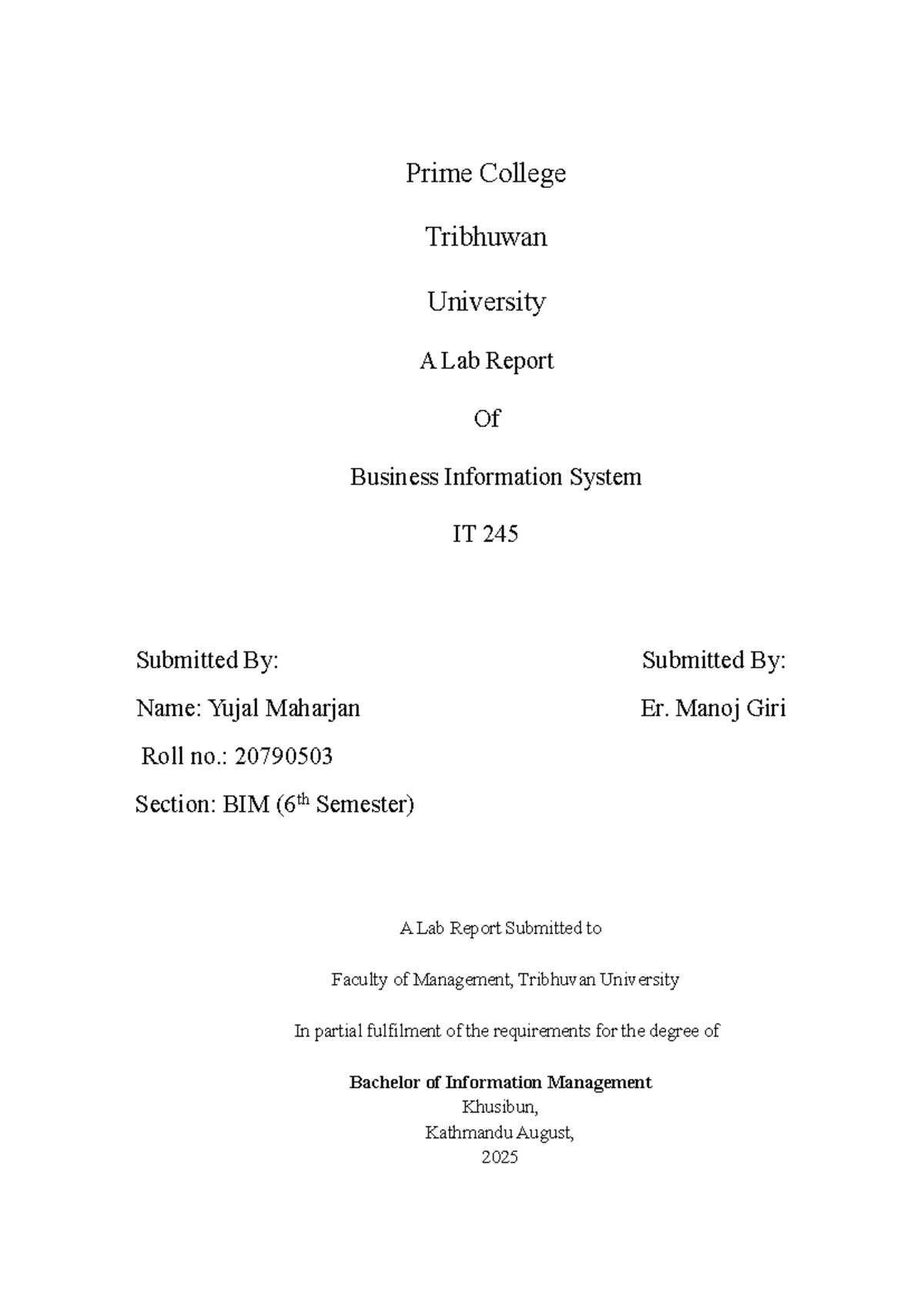 IT 245 Lab Report: Analyzing Business Information Systems with Power BI ...
