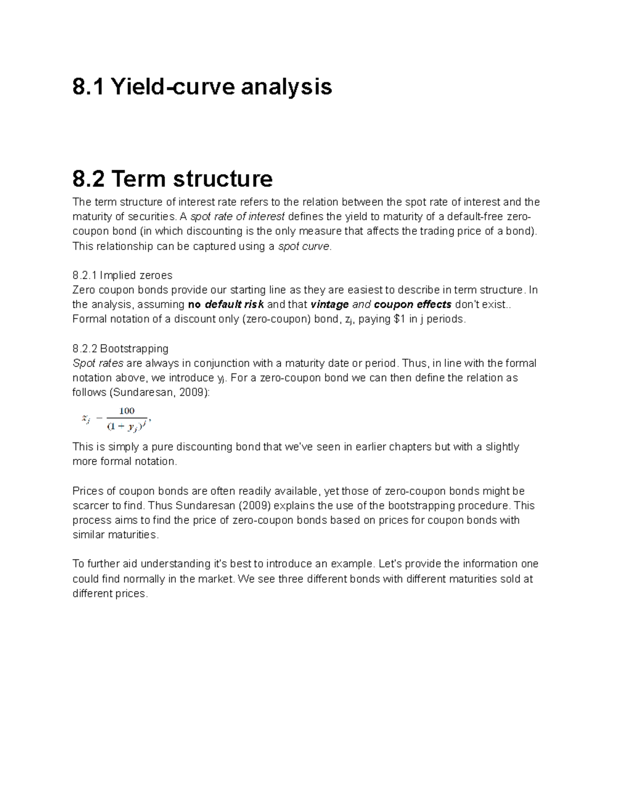 Chapter 8 Summary: Understanding Yield Curves in Finance - Studeersnel